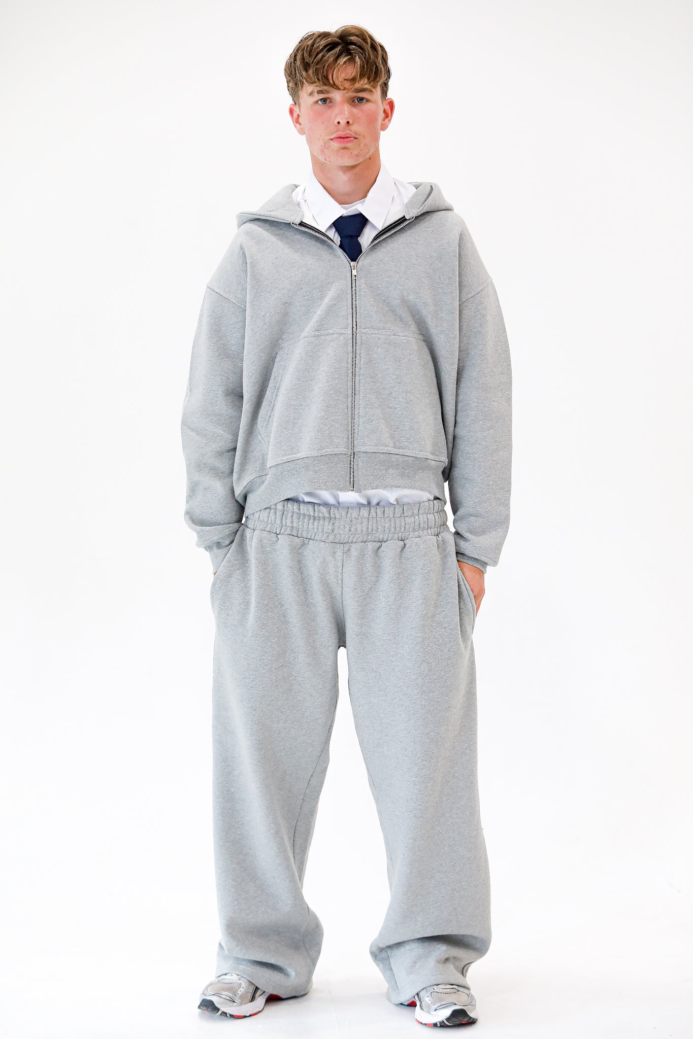 Grey Cloud Zip-Up