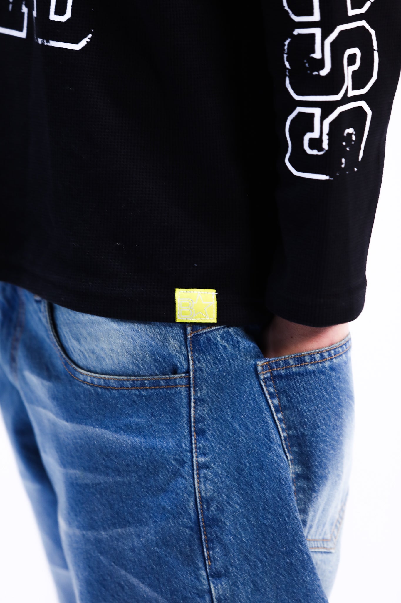 Waffle long-sleeve jersey