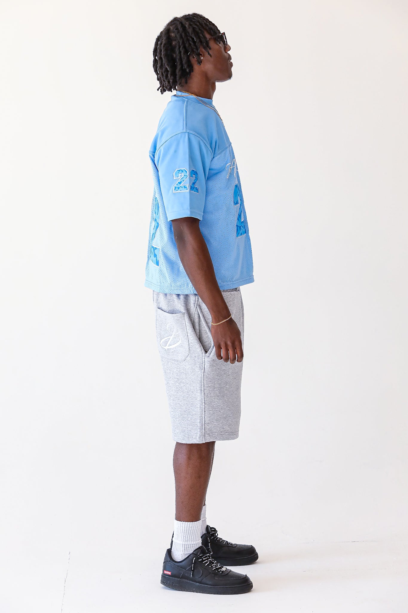 Light Blue 22 Camo Jersey