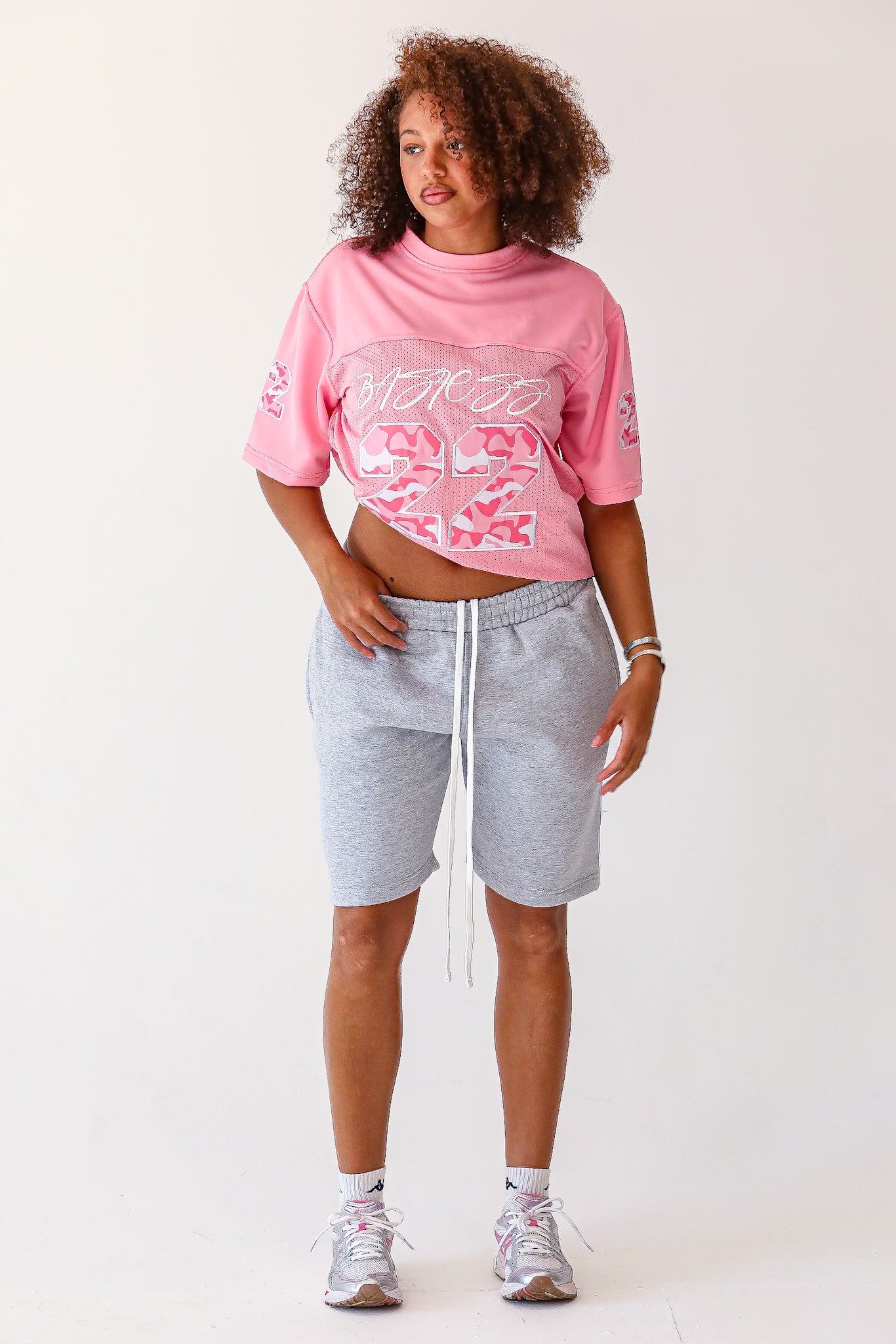 Grey Oversized Shorts