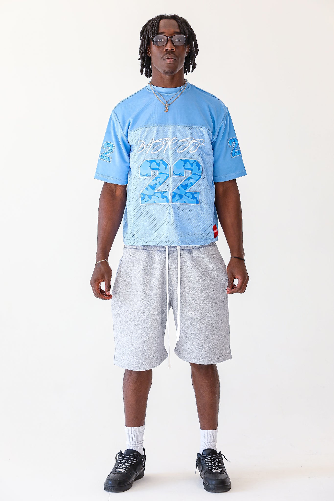 Light Blue 22 Camo Jersey