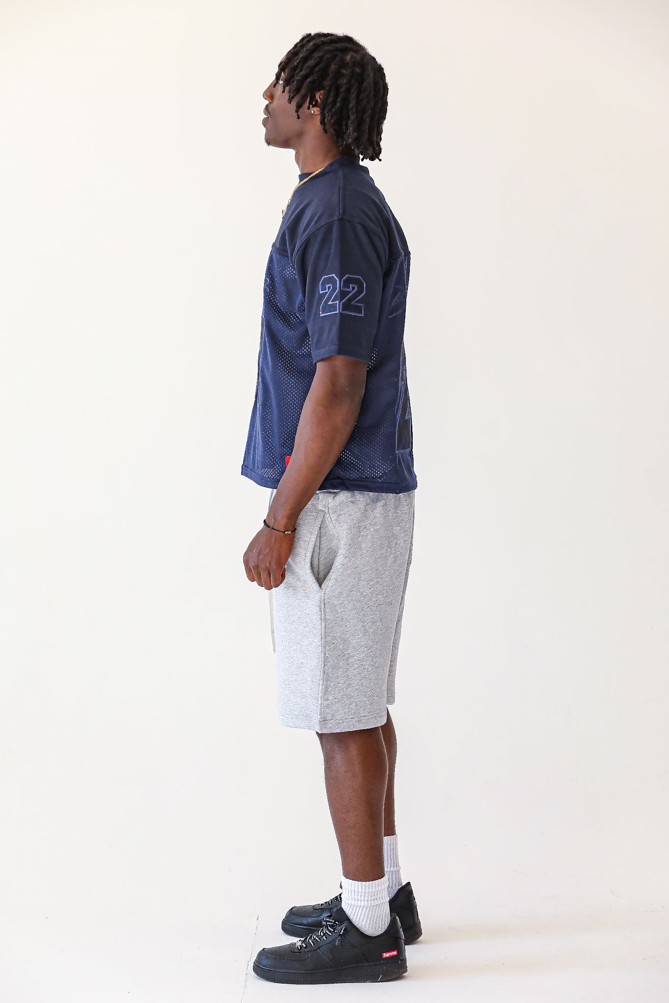 Navy Blue 22 Camo Jersey